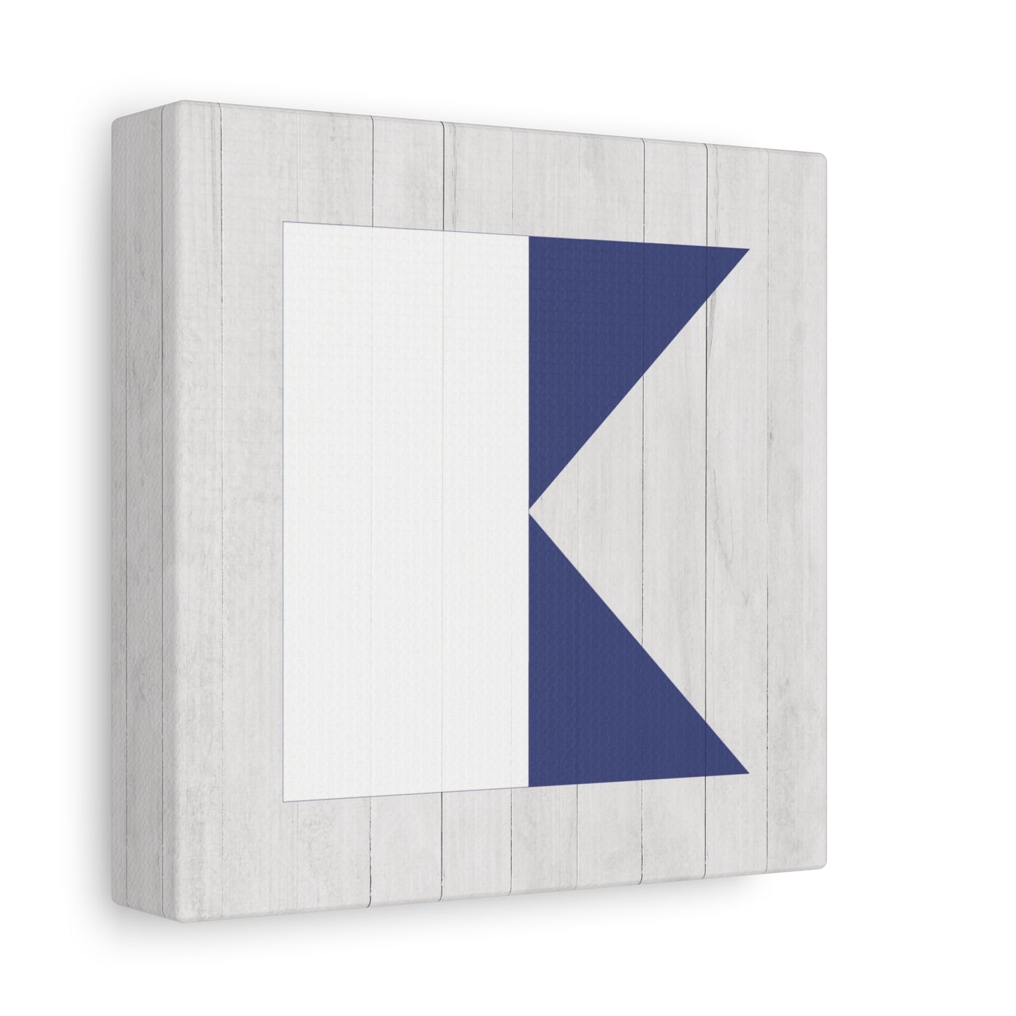 Nautical Flag Canvas Wall Art - Letter A