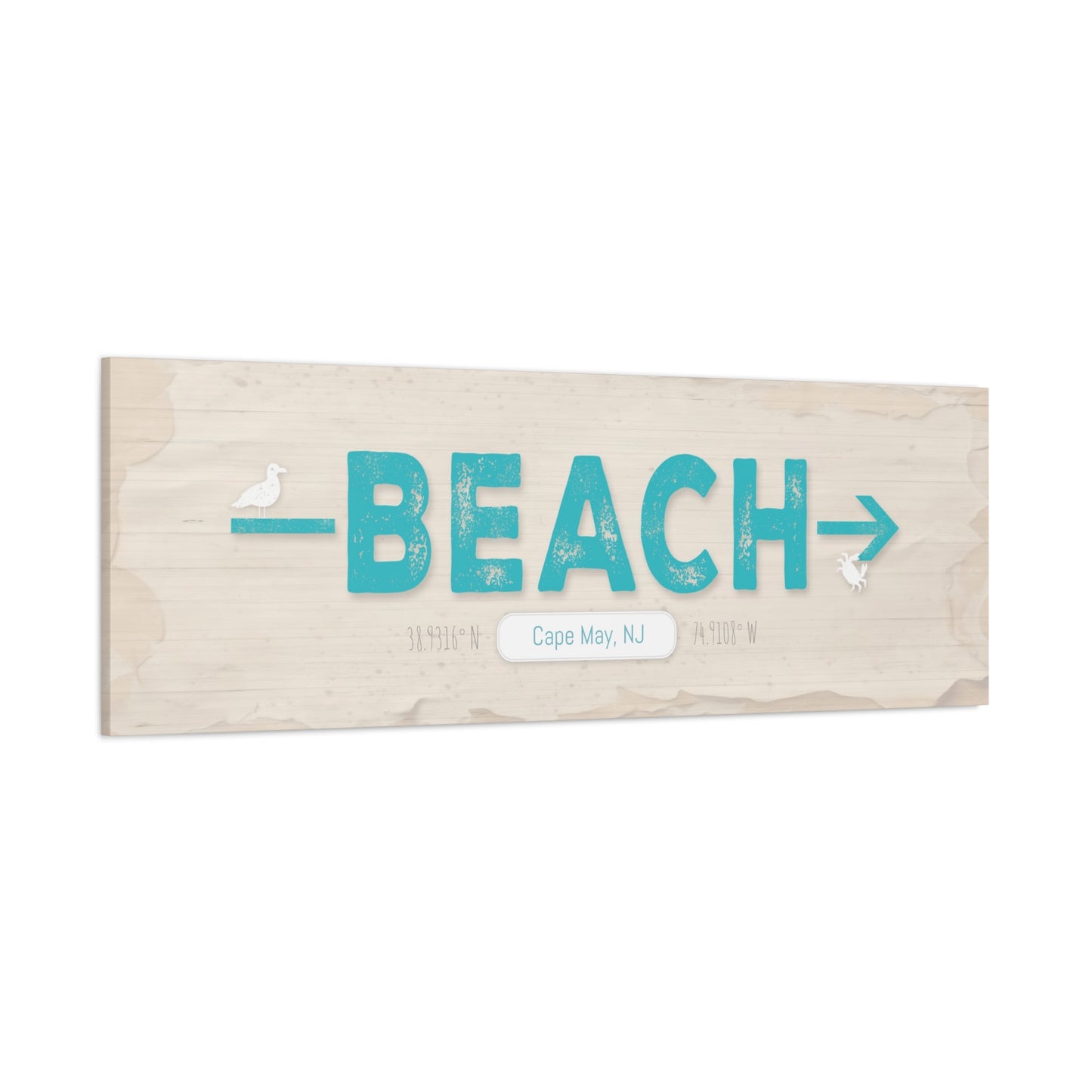 Beach This Way Wall Art - Personalize It!