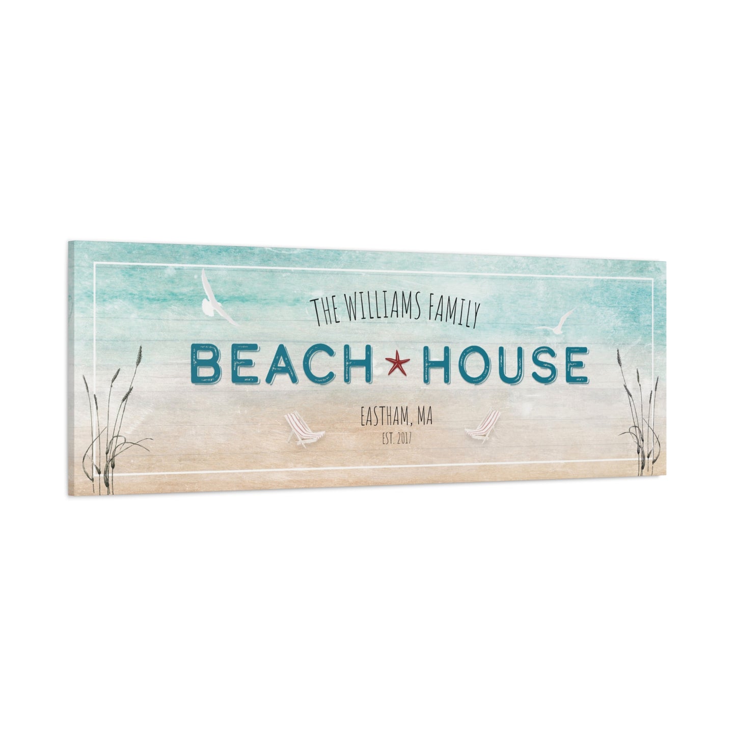 Beach House Wall Art - Personalize It!