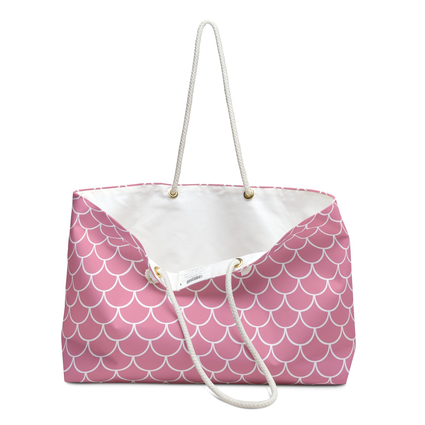 Pink Scales Weekender Beach Bag