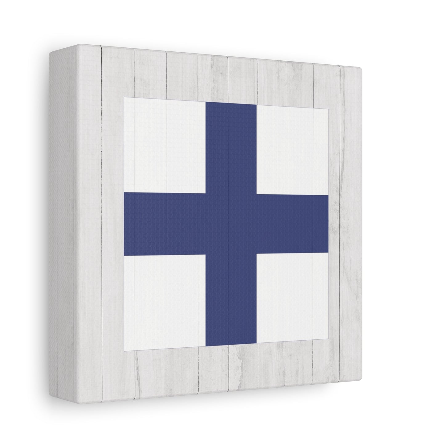 Nautical Flag Canvas Wall Art - Letter X