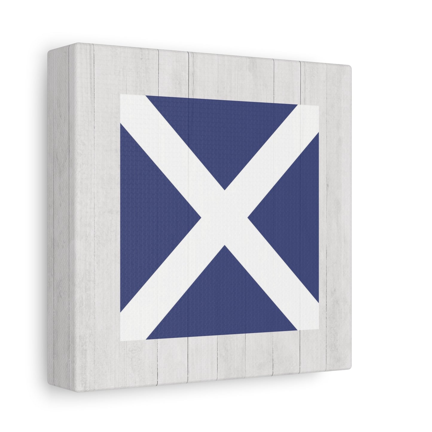 Nautical Flag Canvas Wall Art - Letter M