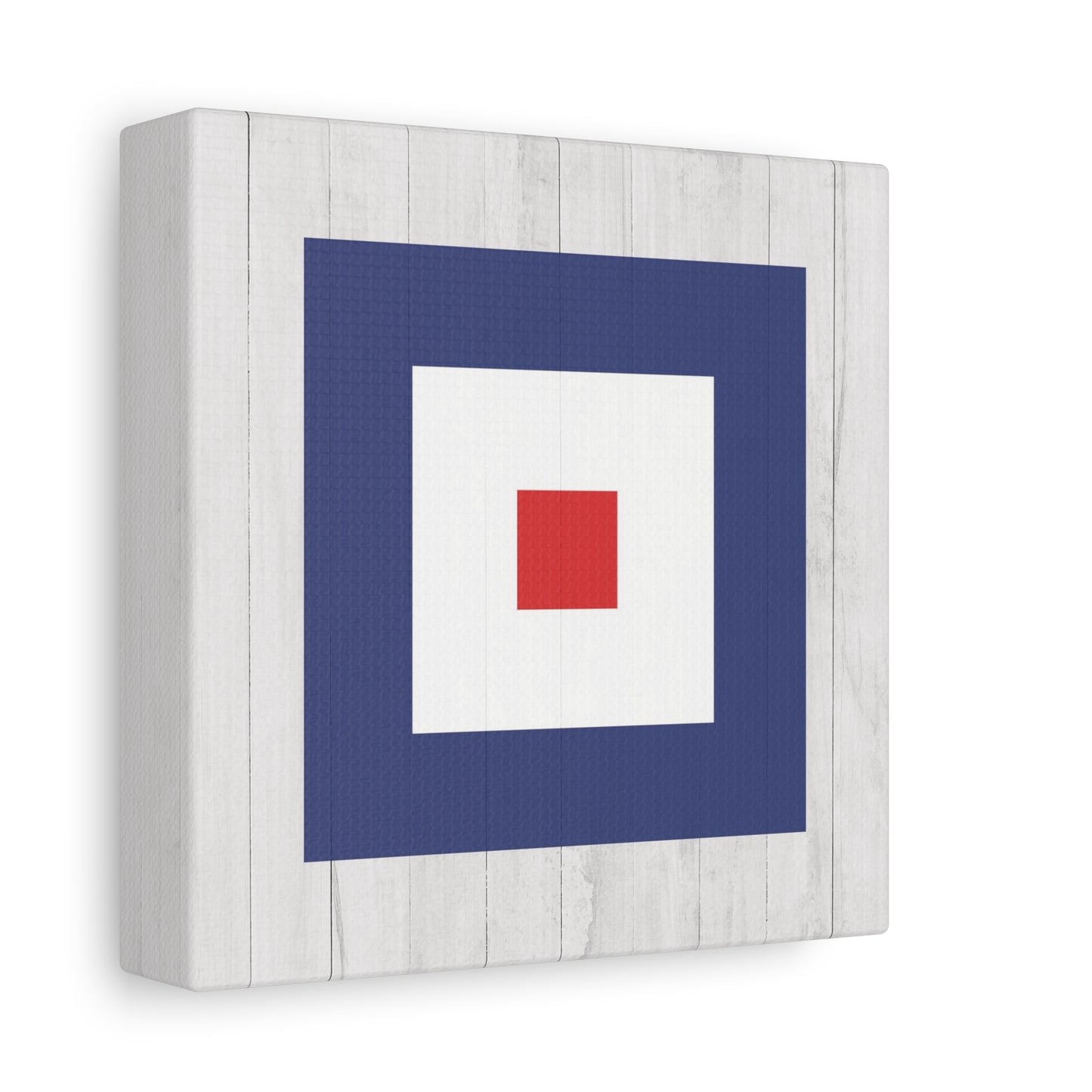 Nautical Flag Canvas Wall Art - Letter W