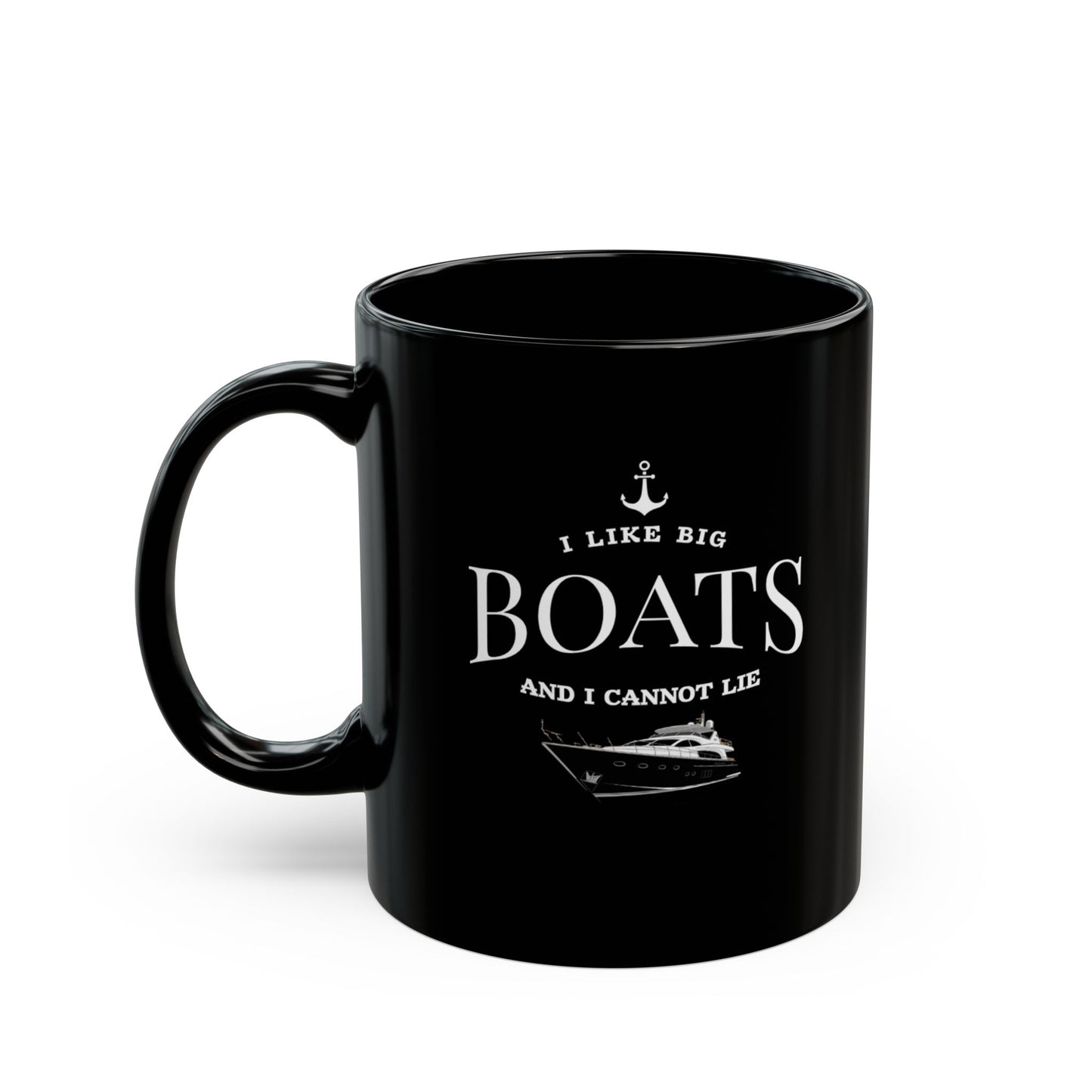 Funny Nautical Mug - I Like Big Boats Ceramic Coffee Mug