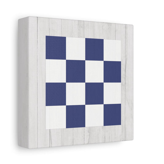 Nautical Flag Canvas Wall Art - Letter N