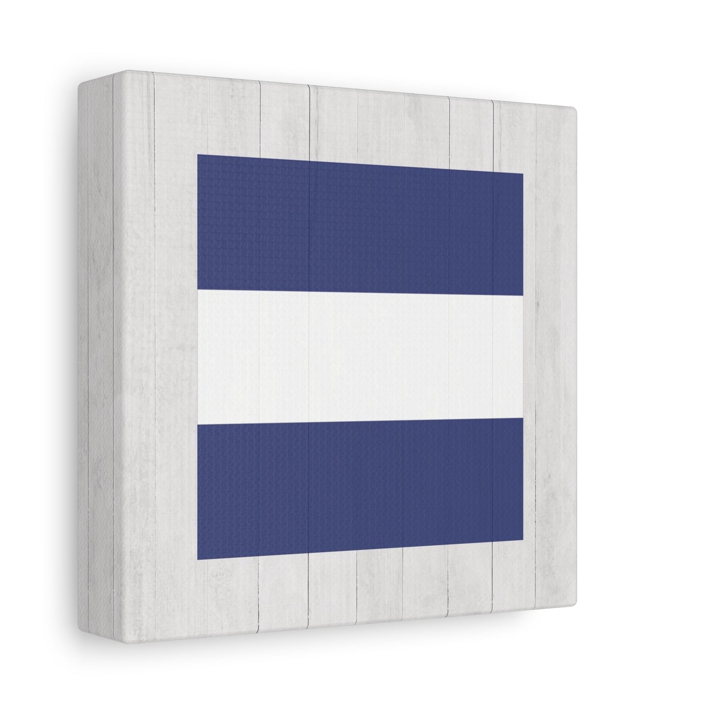 Nautical Flag Canvas Wall Art - Letter J