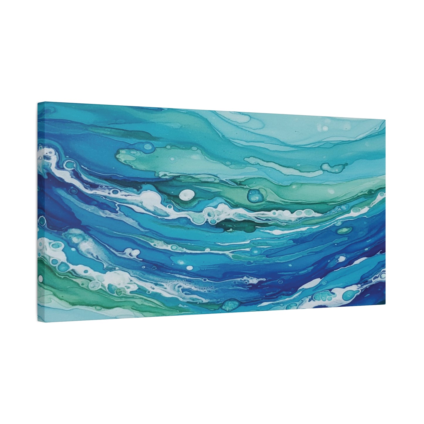 Abstract Ocean Waves Wall Art