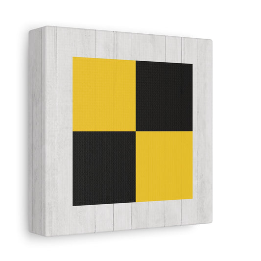 Nautical Flag Canvas Wall Art - Letter L