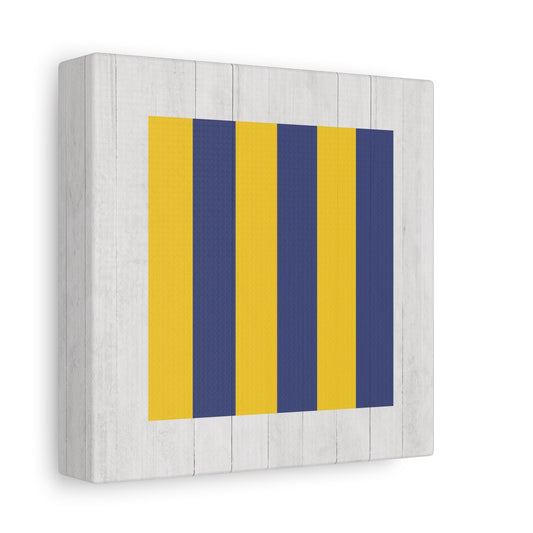 Nautical Flag Canvas Wall Art - Letter G