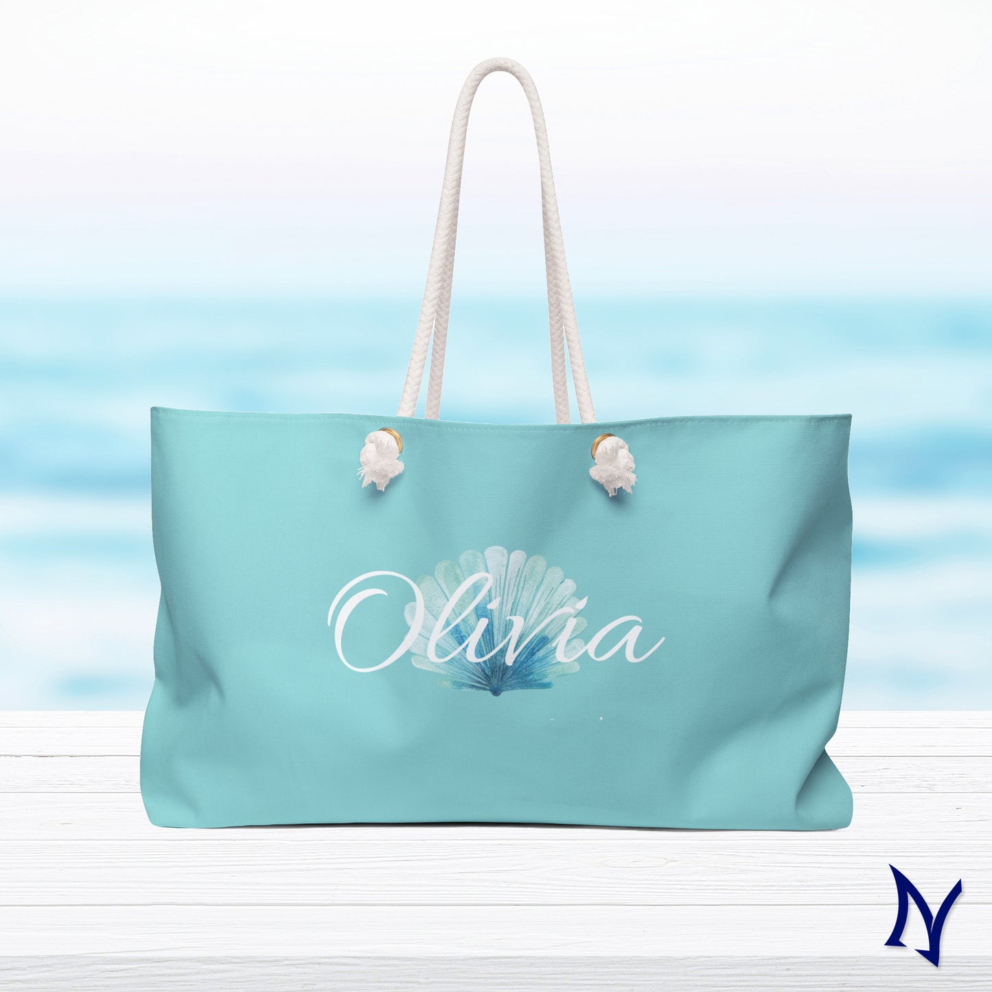 Personalized Clamshell Beach Bag