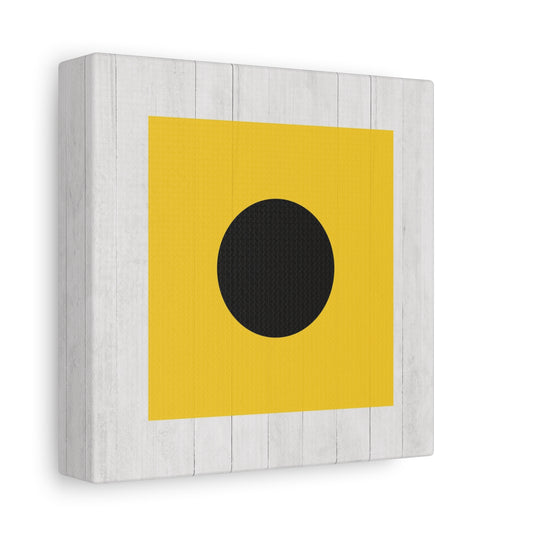 Nautical Flag Canvas Wall Art - Letter I