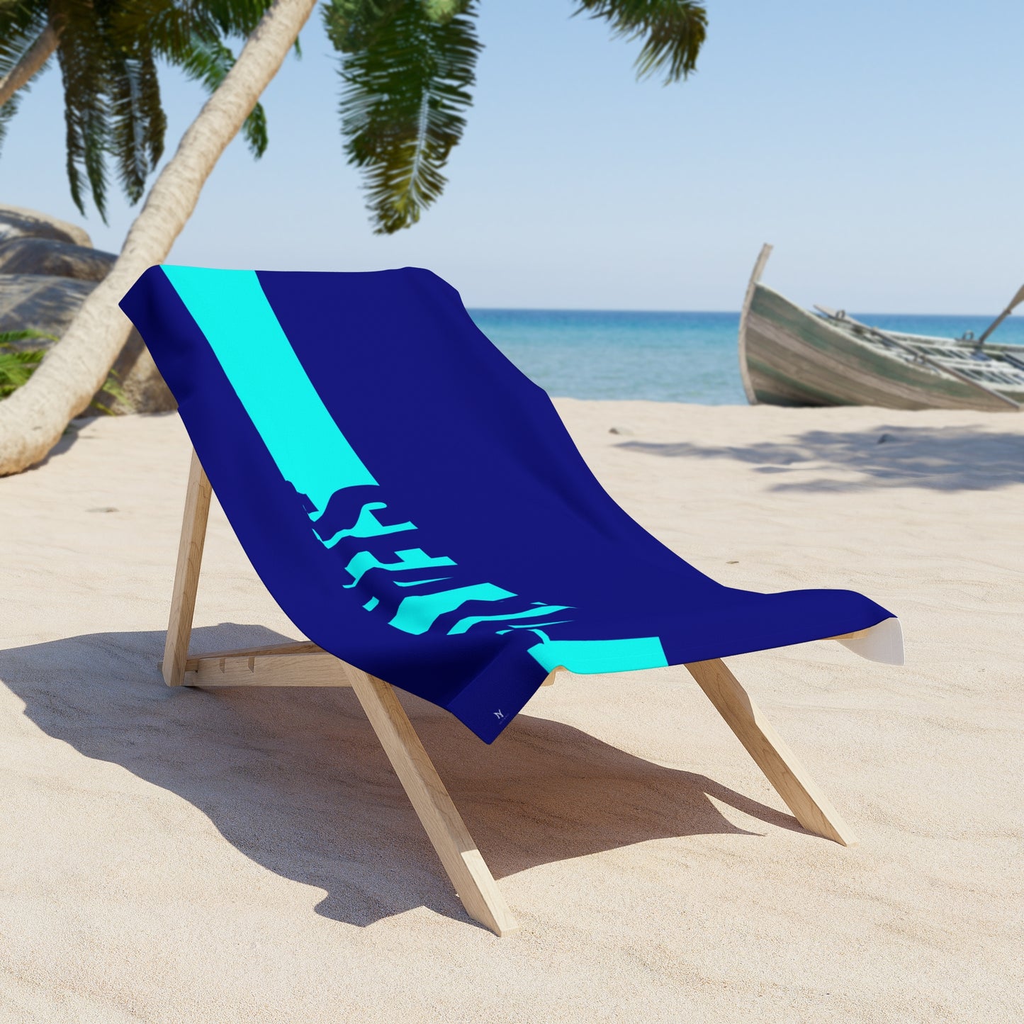 SEA YA! Beach Towel | Seafoam/Navy