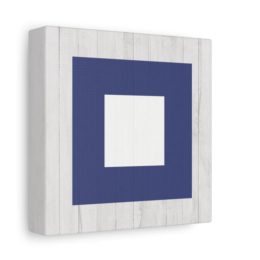 Nautical Flag Canvas Wall Art - Letter P