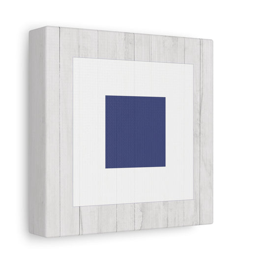 Nautical Flag Canvas Wall Art - Letter S