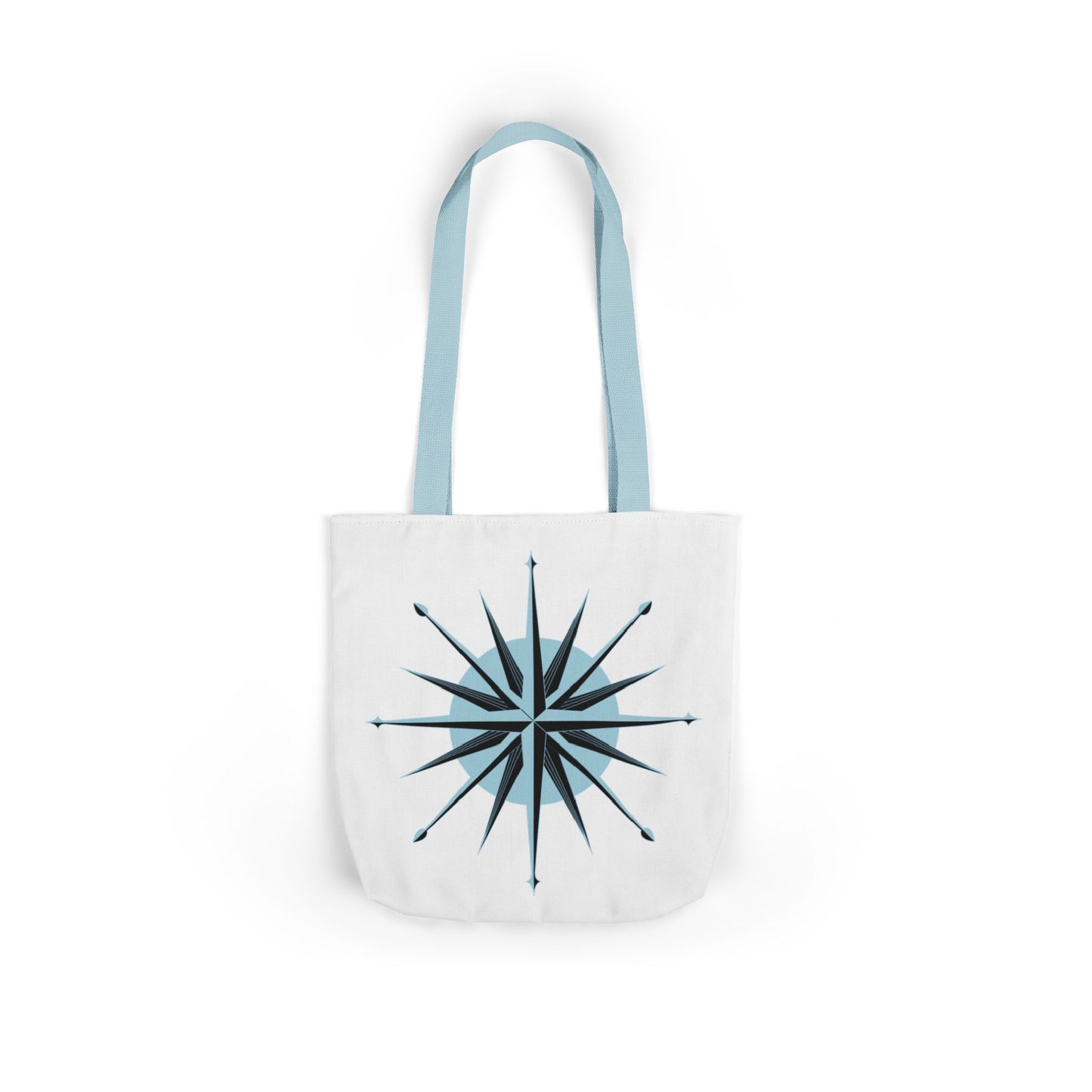 Light Blue Compass Rose Tote Bag