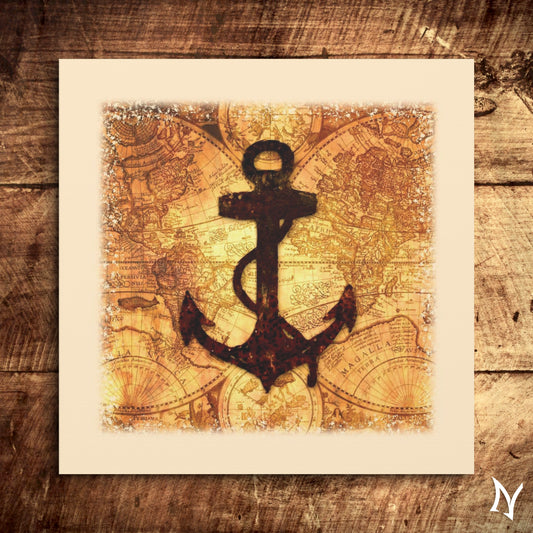 Nautical Anchor Wall Art Canvas