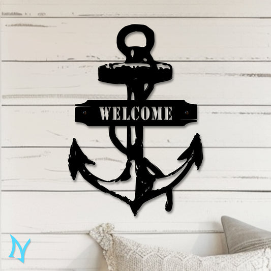 Personalized Anchor Metal Sign