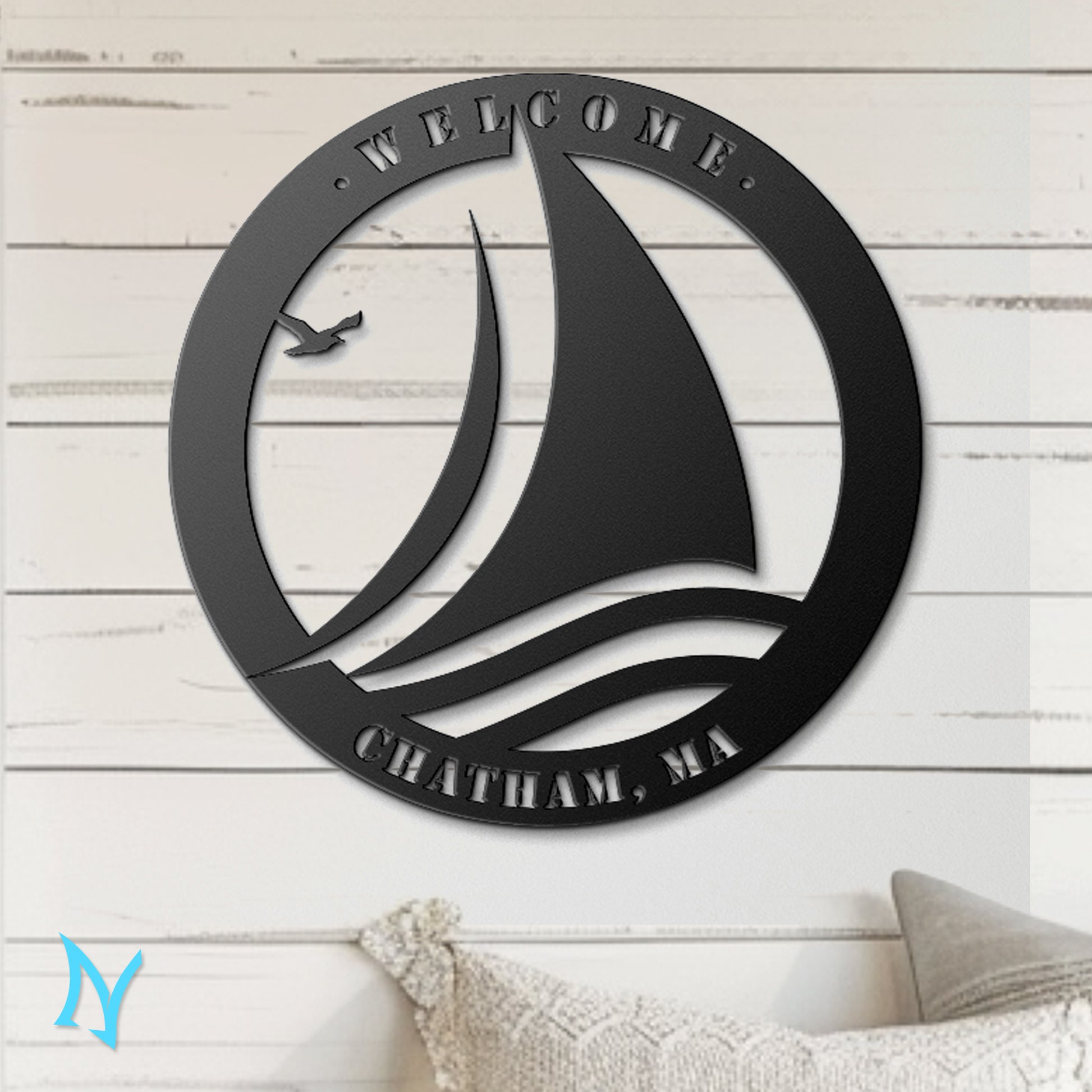 Personalized Sailboat Metal Sign