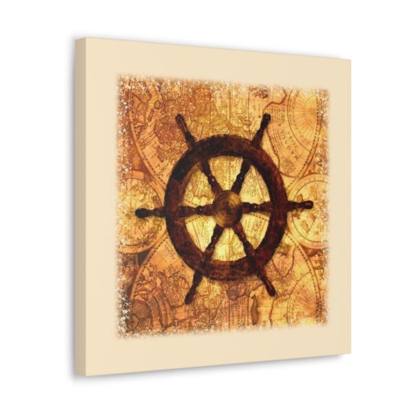 Ship Wheel Canvas Wall Art