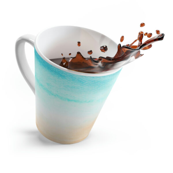 Beach Scene Latte Mug