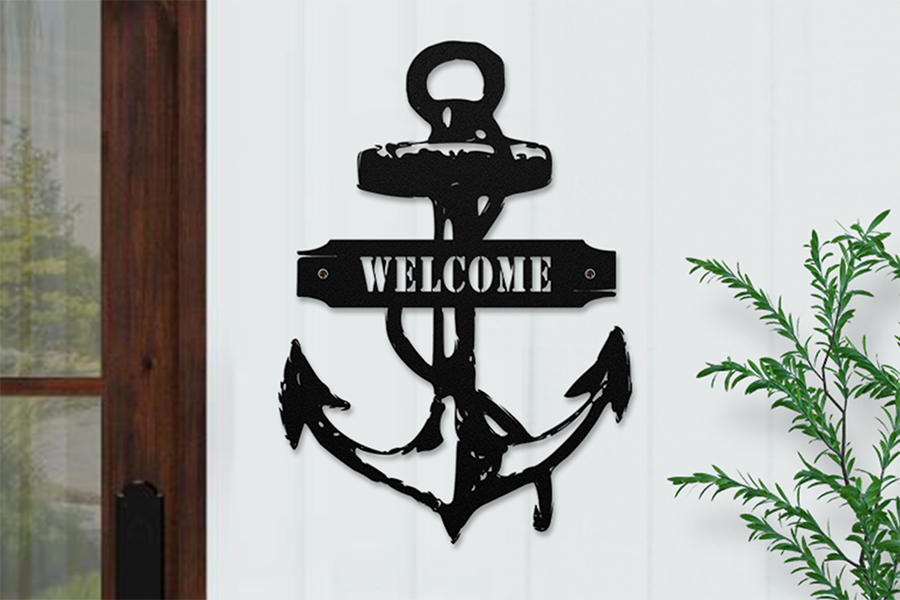 Personalized Anchor Metal Sign