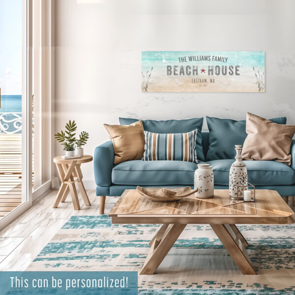 Personalized Beach House Wall Art