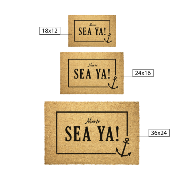 Welcome Doormat With Anchor