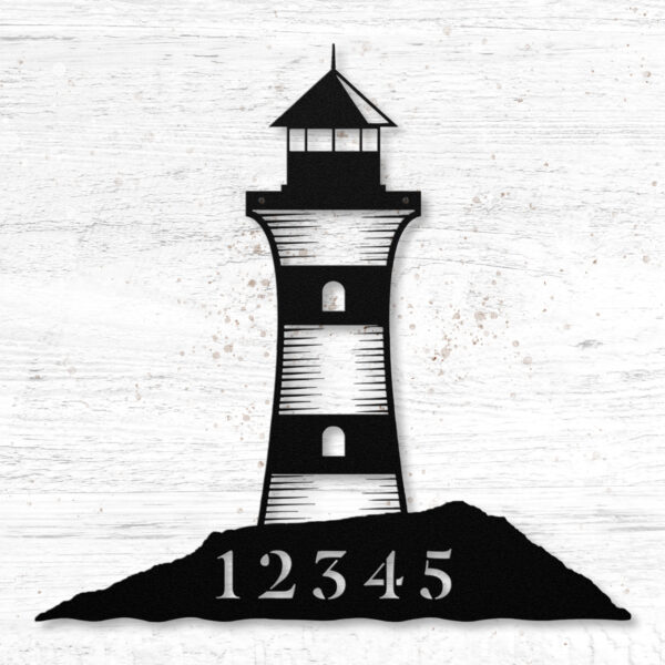 Lighthouse Metal Sign