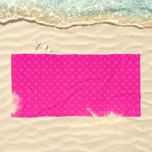 Pink Beach Towel Seashells