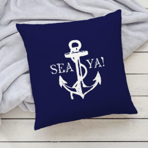 SEA YA! Anchor Pillow