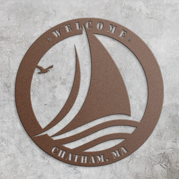 Sailboat Metal Sign