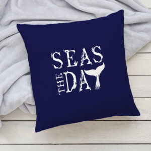 Seas The Day Whale Tail Pillow