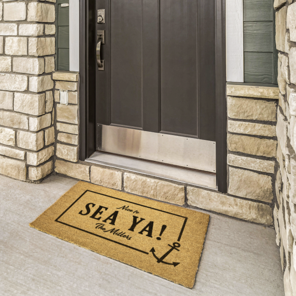 Welcome Doormat With Anchor