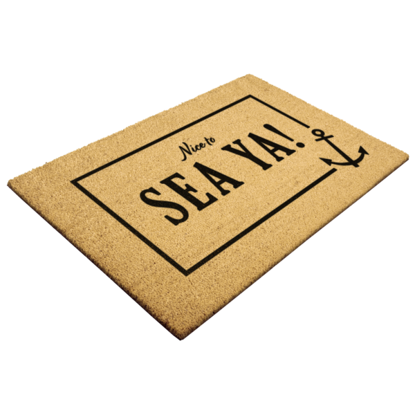 Welcome Doormat With Anchor