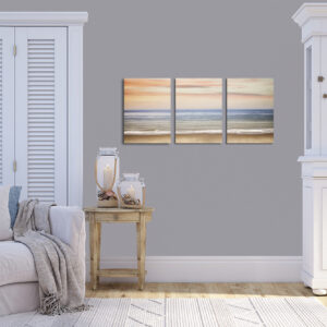 Beach 3-Panel Canvas Wall Art