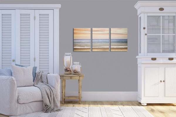 Beach 3-Panel Canvas Wall Art